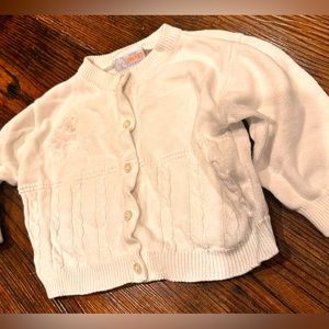 Vintage little lamb knit cardigan sweater for baby 9 months